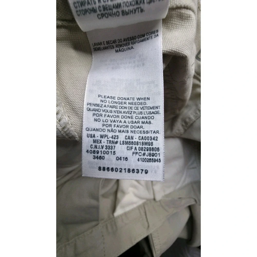Dockers D3 Classic Fit Cargo Pants Men 34x30 Khaki 100% Cotton Flat Front